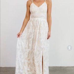 Baltic Born Cozette White Lace Maxi Dress Gown